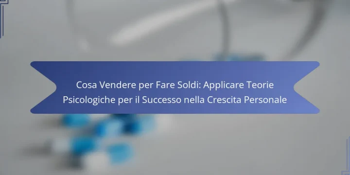 Cosa Vendere per Fare Soldi: Applicare Teorie Psicologiche per il Successo nella Crescita Personale
