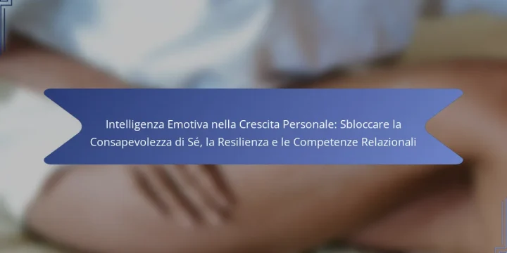 Intelligenza Emotiva nella Crescita Personale: Sbloccare la Consapevolezza di Sé, la Resilienza e le Competenze Relazionali