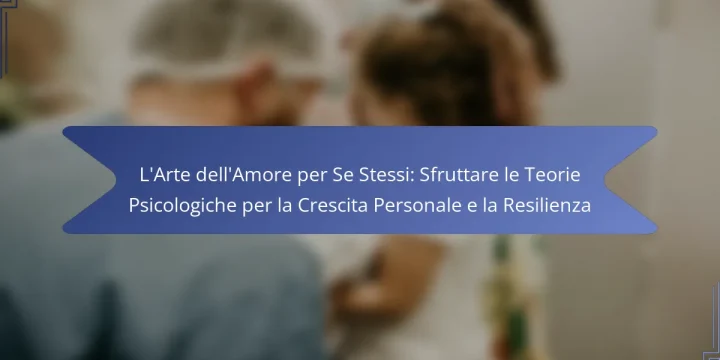 L’Arte dell’Amore per Se Stessi: Sfruttare le Teorie Psicologiche per la Crescita Personale e la Resilienza
