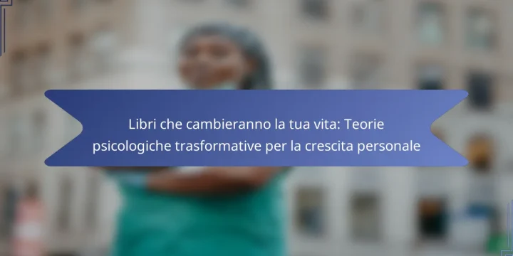 Libri che cambieranno la tua vita: Teorie psicologiche trasformative per la crescita personale