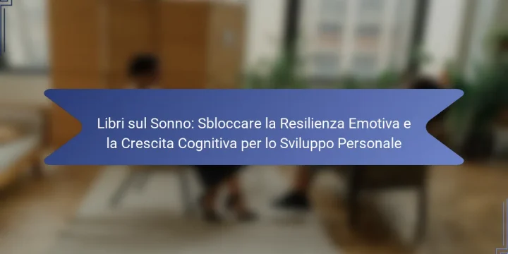 Libri sul Sonno: Sbloccare la Resilienza Emotiva e la Crescita Cognitiva per lo Sviluppo Personale