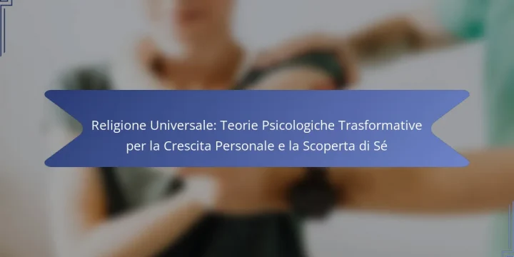 Religione Universale: Teorie Psicologiche Trasformative per la Crescita Personale e la Scoperta di Sé