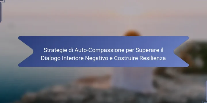 Strategie di Auto-Compassione per Superare il Dialogo Interiore Negativo e Costruire Resilienza