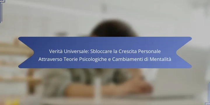 Verità Universale: Sbloccare la Crescita Personale Attraverso Teorie Psicologiche e Cambiamenti di Mentalità