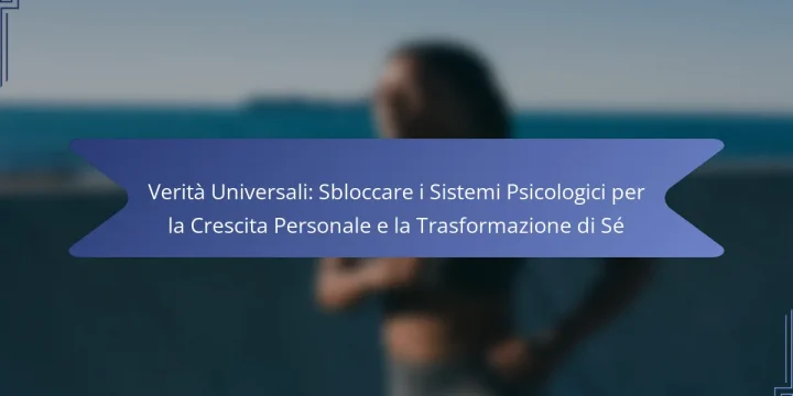 Verità Universali: Sbloccare i Sistemi Psicologici per la Crescita Personale e la Trasformazione di Sé
